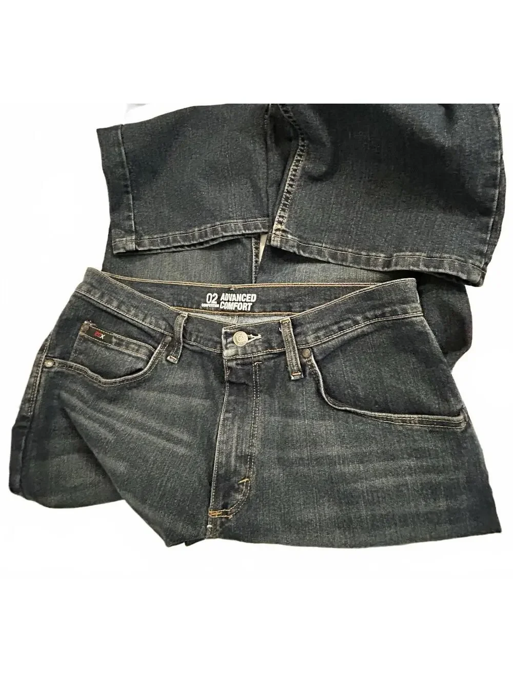 Wrangler 20X Men's Straight Leg Dark Wash Stretch Denim Jeans Regular Fit 33x30
